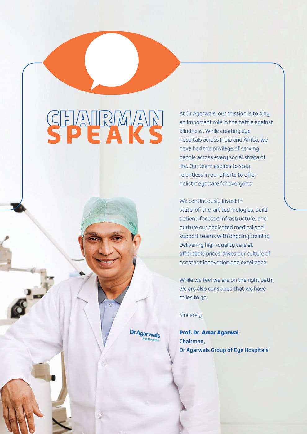 Dr Agarwals Eye Hospital corporate brochure, page 3